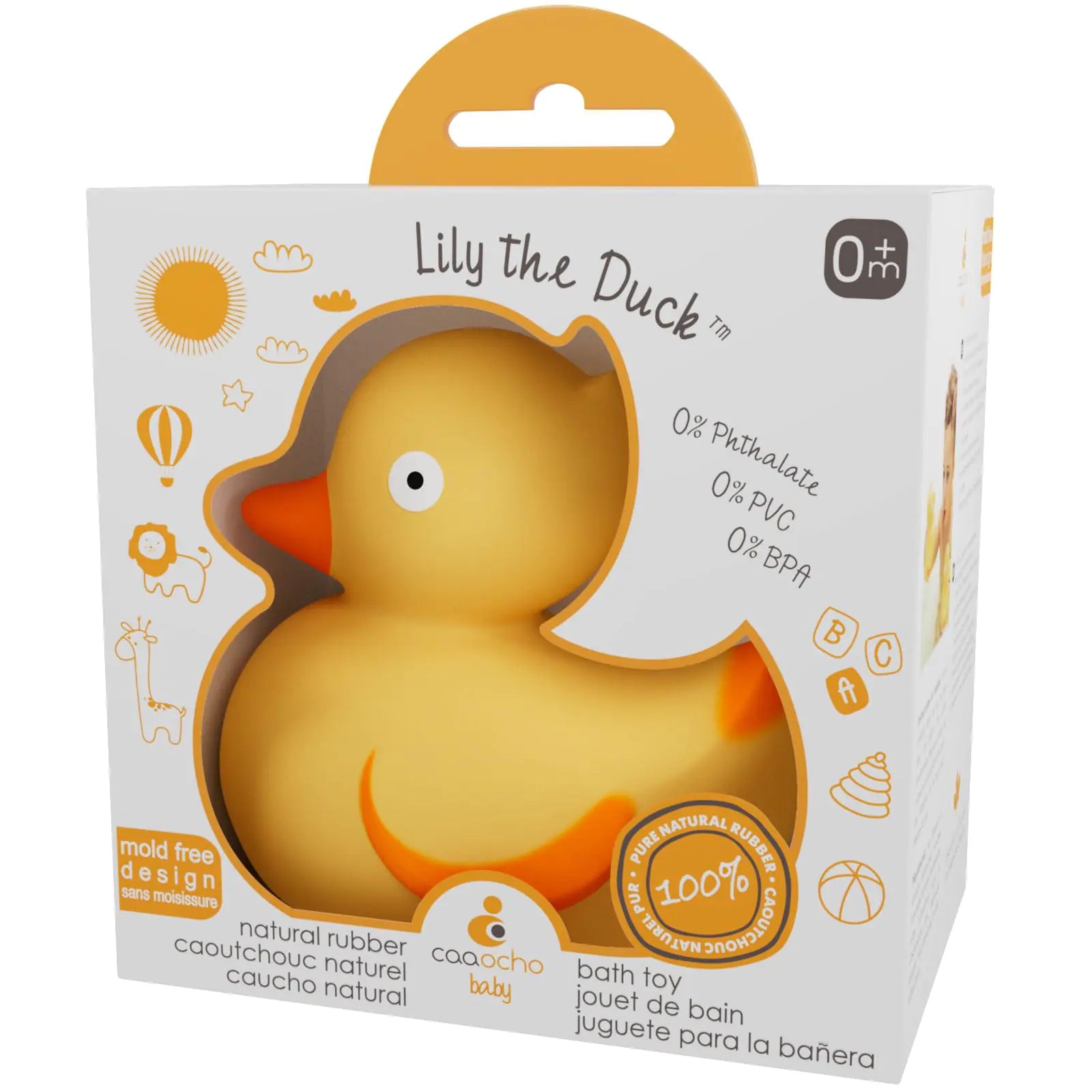 Lily the Duck Natural Rubber Bath Toy