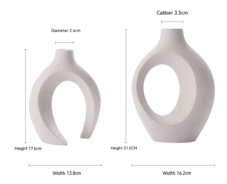 EuroElegance Hydro Ceramic Vase